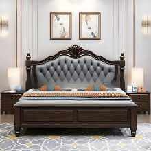 Giường Ngủ Gỗ Sồi Tự Nhiên Cao Cấp, Sang Trọng - GNTN058